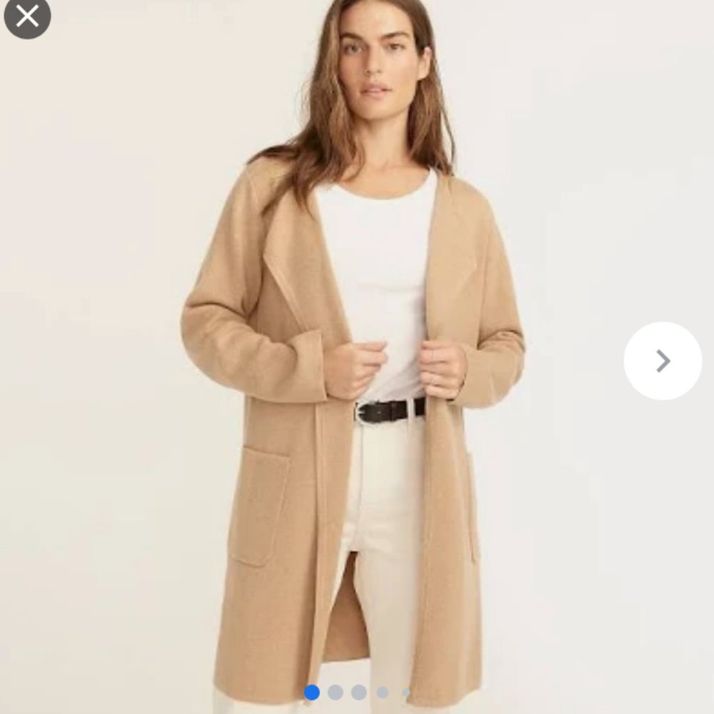 J. Crew Juliette Collarless sweater- Blazer